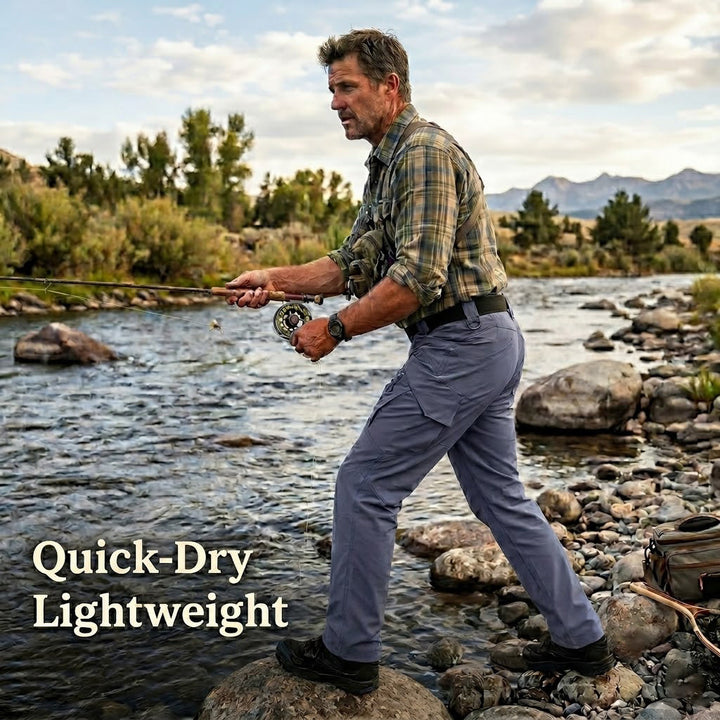 Archon IX9 Leichte Quick-Dry Hose - elastische Outdoor- &amp; Reisehose Grau