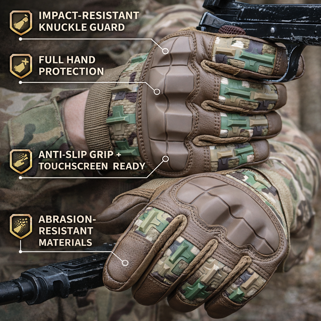 Indestructible 2.0 Taktikhandschuhe – Aufprallschutz &amp; Touchscreen