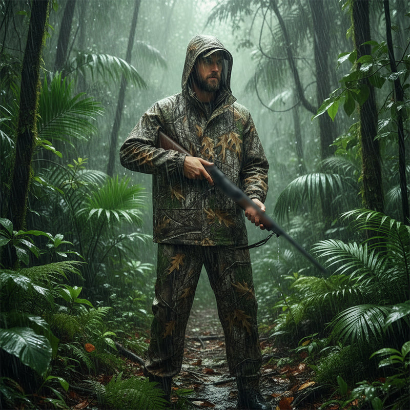 Jagd-Regenanzug – Wasserabweisend &amp; Leicht, Camouflage