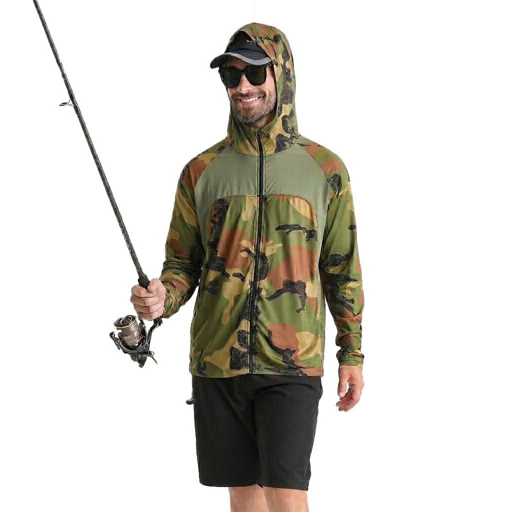Kapuzen-Angelshirt – UV-Schutz UPF 50+ &amp; Schnelltrocknend