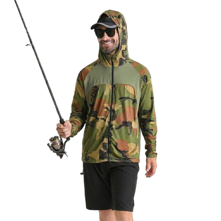 Kapuzen-Angelshirt – UV-Schutz UPF 50+ &amp; Schnelltrocknend