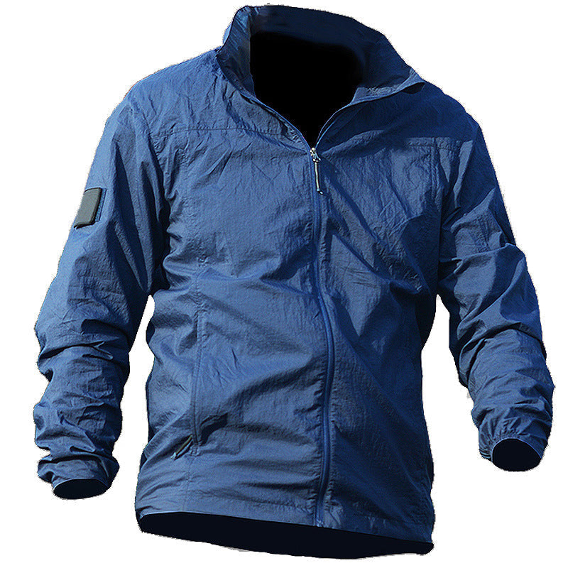 Leichte Outdoor-Jacke mit Kapuze – UPF 50+ &amp; Windschutz