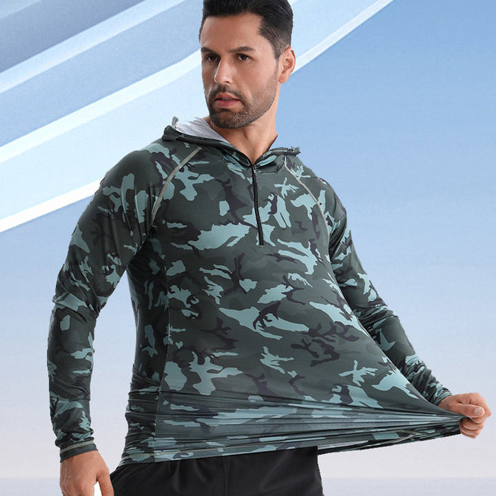 FieldGuard Camouflage Angelshirt – UV-Schutz UPF 50+