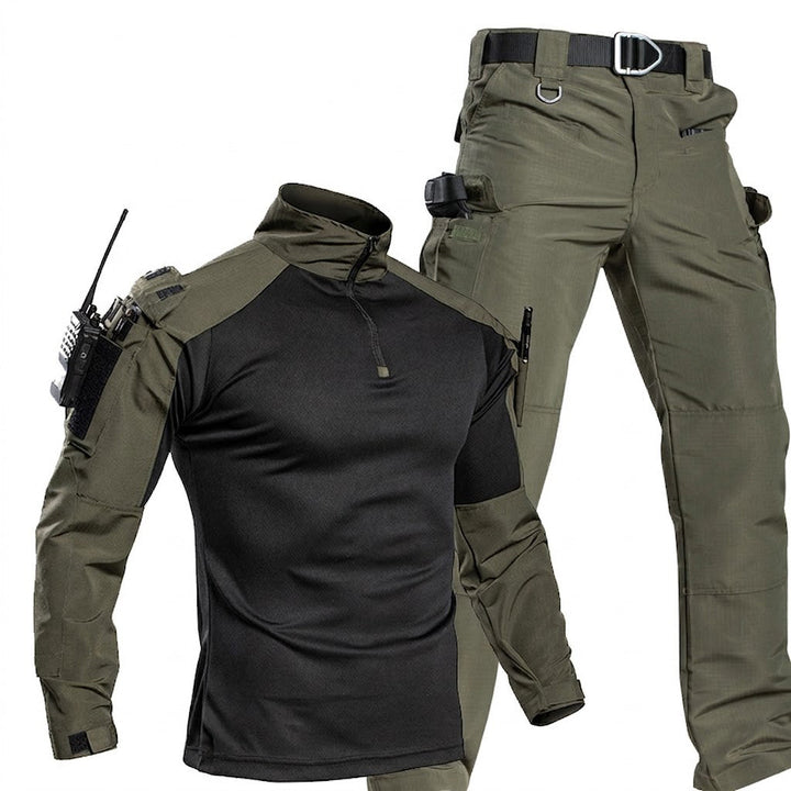 Herren Tactical Combat Set – Wasserdichtes Outdoor-Set mit Shirt &amp; Hose