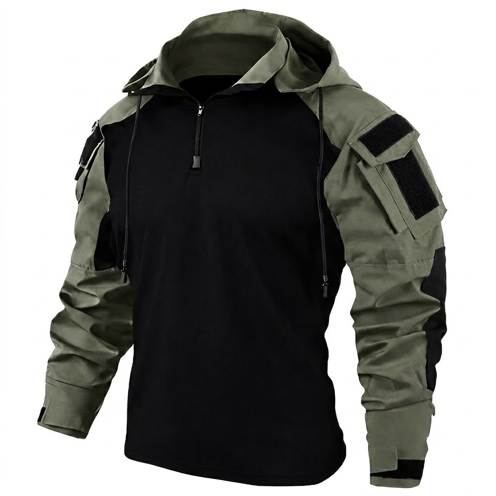 Herren Tactical Combat Hoodie – Schnelltrocknend mit Kapuze