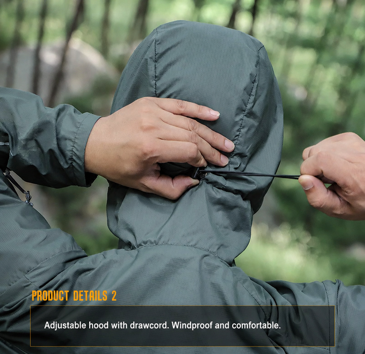 Leichte Kapuzenjacke – UPF 50+ &amp; Windschutz