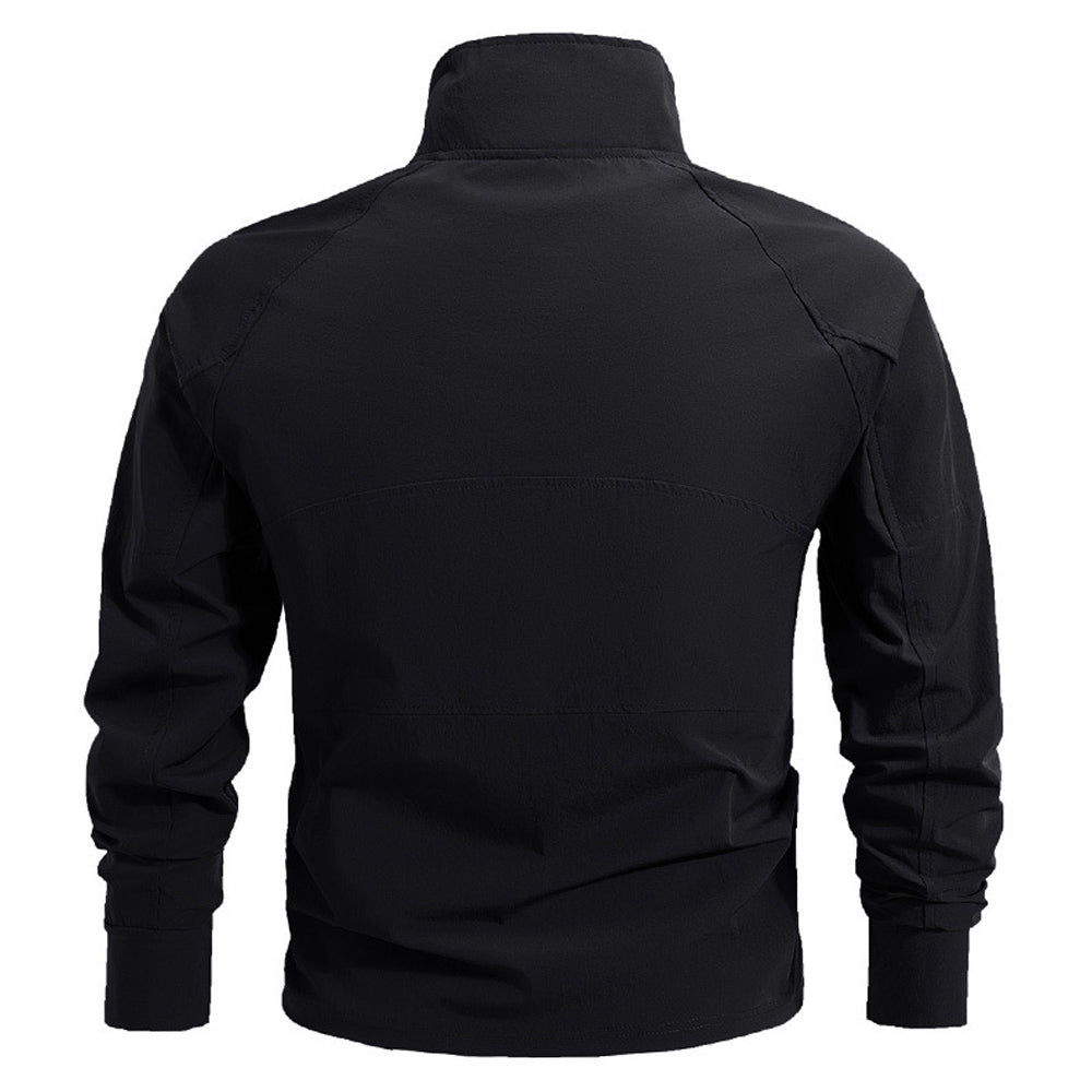 Herren Tactical Combat Shirt – Schnelltrocknend &amp; Elastisch mit 1/4-Reißverschluss