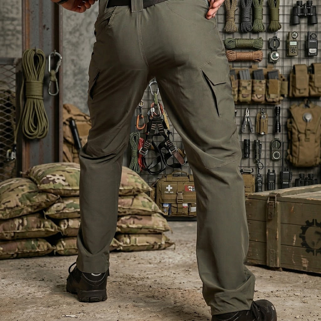Archon IX9 Leichte Quick-Dry Hose - elastische Outdoor- &amp; Reisehose Olivgrün