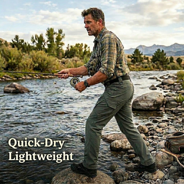 Archon IX9 Leichte Quick-Dry Hose - elastische Outdoor- &amp; Reisehose Olivgrün