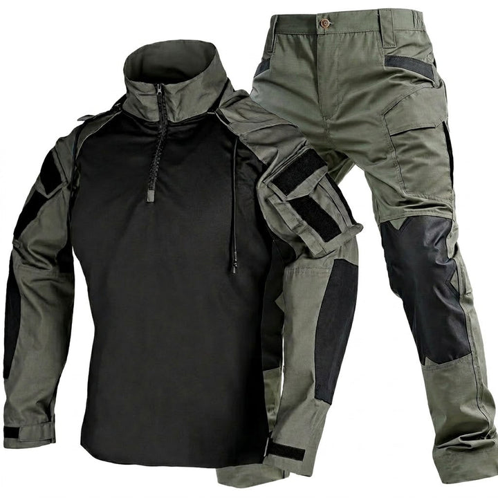 Herren Tactical Combat Set – Schnelltrocknendes Kapuzenshirt &amp; Cargohose