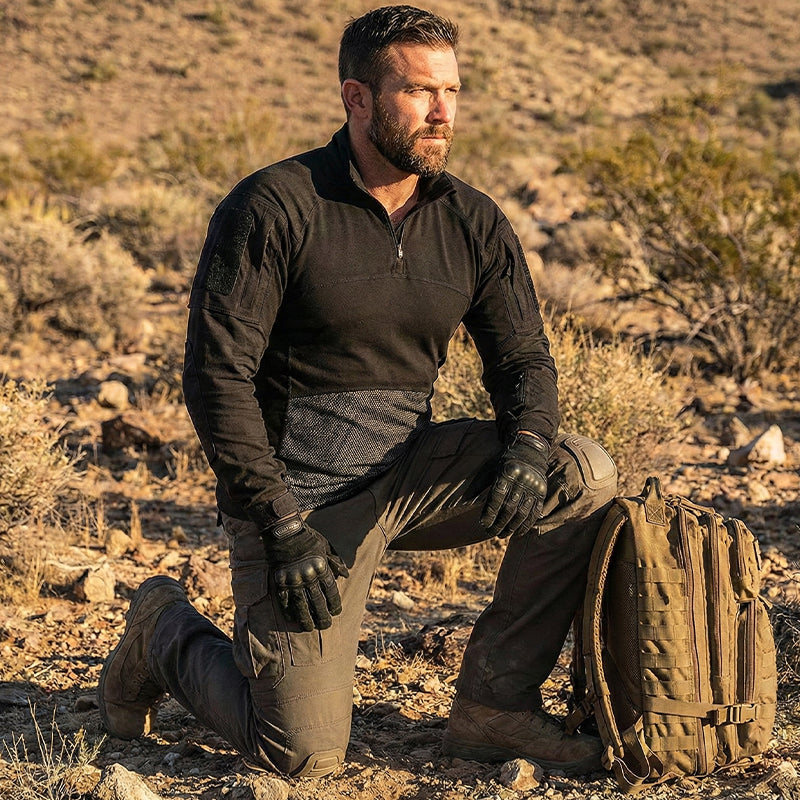 Taktfeld Thunder-Flex – Elastic Quarter-Zip Combat Shirt
