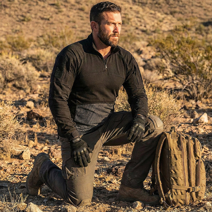 Taktfeld Thunder-Flex – Elastic Quarter-Zip Combat Shirt