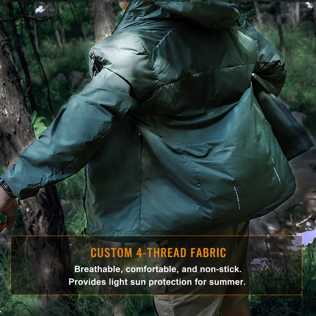 Leichte Kapuzenjacke – UPF 50+ &amp; Windschutz