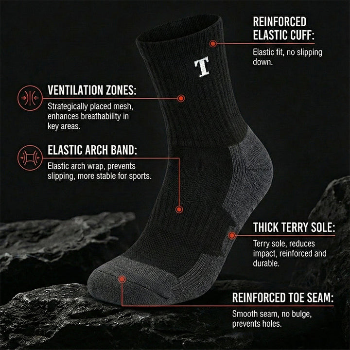 Taktische Duty-Socken – Merino-Nylon-Mix, Wadenlang