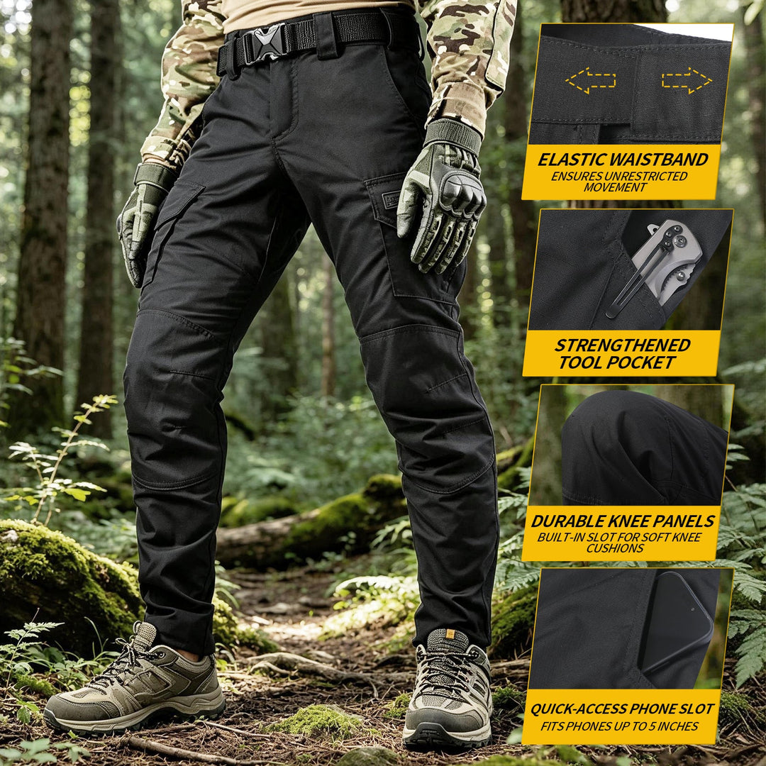 Taktfeld Phantom Robust-Cargo &amp; Outdoor-Einsatzhose Schwarz