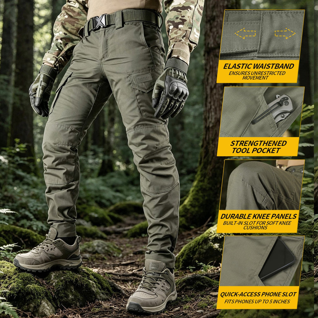 Taktfeld Phantom Robust-Cargo &amp; Outdoor-Einsatzhose Steingrau-Oliv
