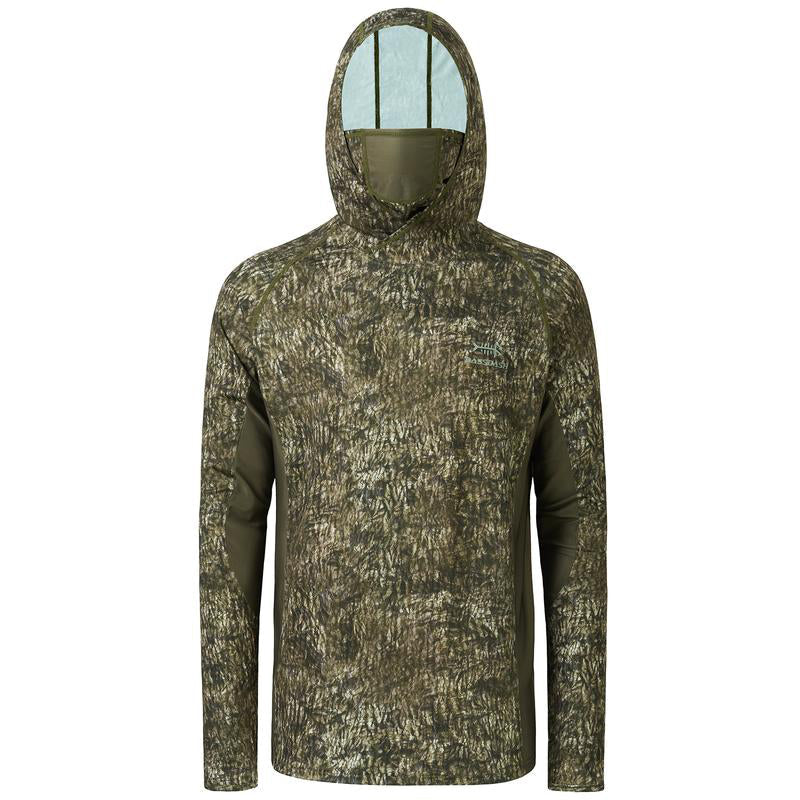 Jagdshirt mit Kapuze &amp; Nackenschutz – UPF 50+ Camouflage