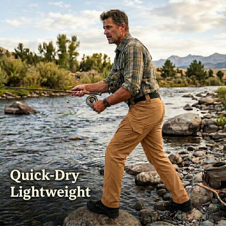 Archon IX9 Leichte Quick-Dry Hose - elastische Outdoor- &amp; Reisehose Teak