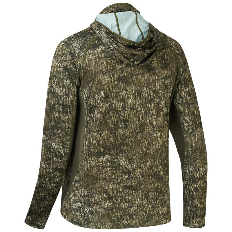 Jagdshirt mit Kapuze &amp; Nackenschutz – UPF 50+ Camouflage