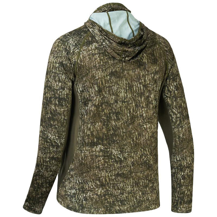 Jagdshirt mit Kapuze &amp; Nackenschutz – UPF 50+ Camouflage