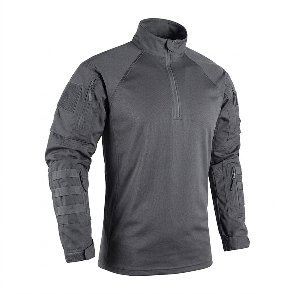TWS Phantom Operator Herren Combat Shirt – Taktisches Outdoor-Shirt mit Ärmeltaschen