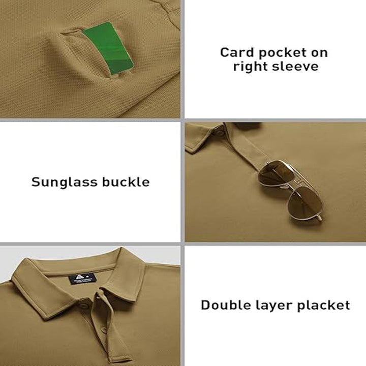 3er-Pack Schnelltrocknendes Polo-Shirt – Abriebfest