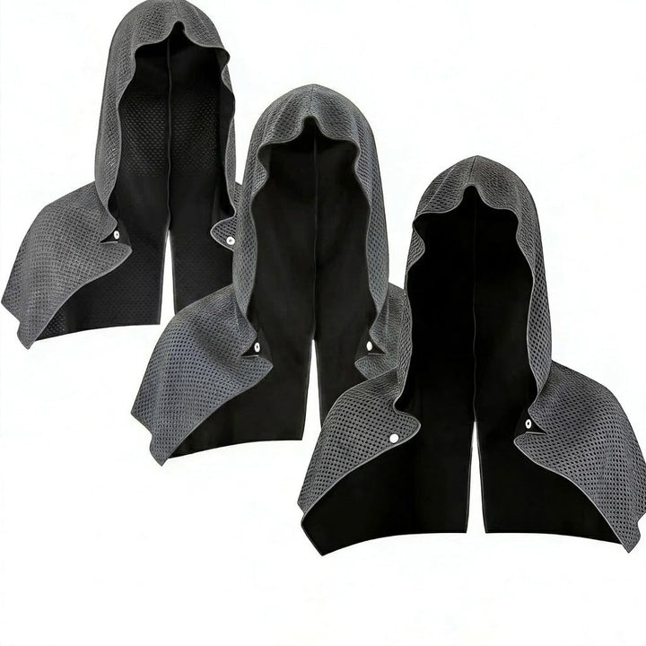 3PACK Quick-Dry Cooling Hoodie Towel for Neck and Face Breathable Moisture-Wicking UV Protection for Outdoor