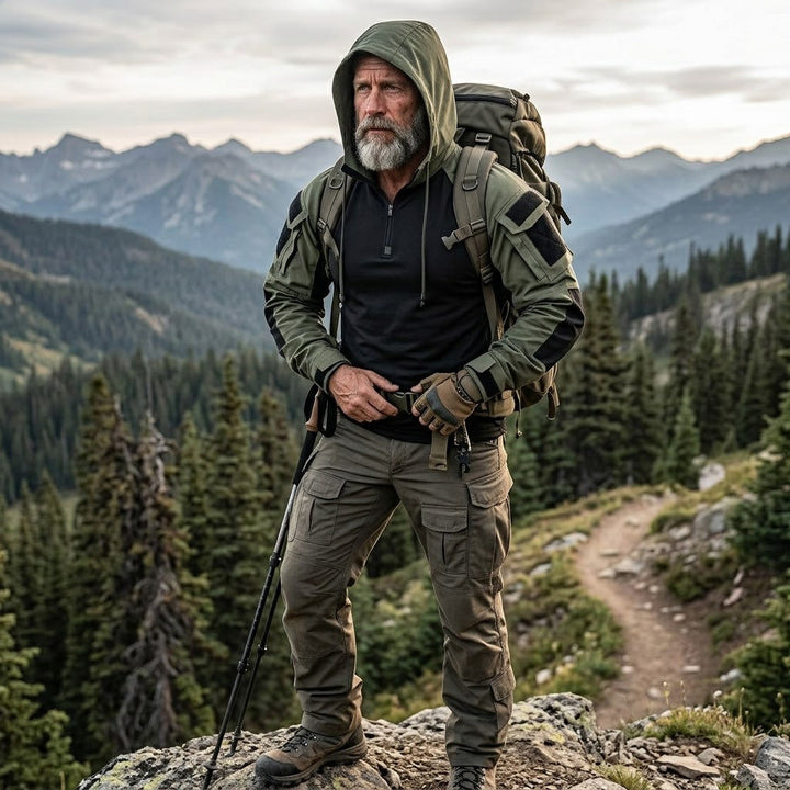Herren Tactical Combat Hoodie – Schnelltrocknend mit Kapuze