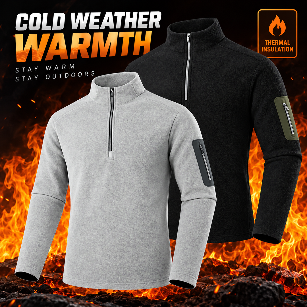 TWS RidgeWarm Herren Tactical Fleecepullover – Beidseitiges Fleece