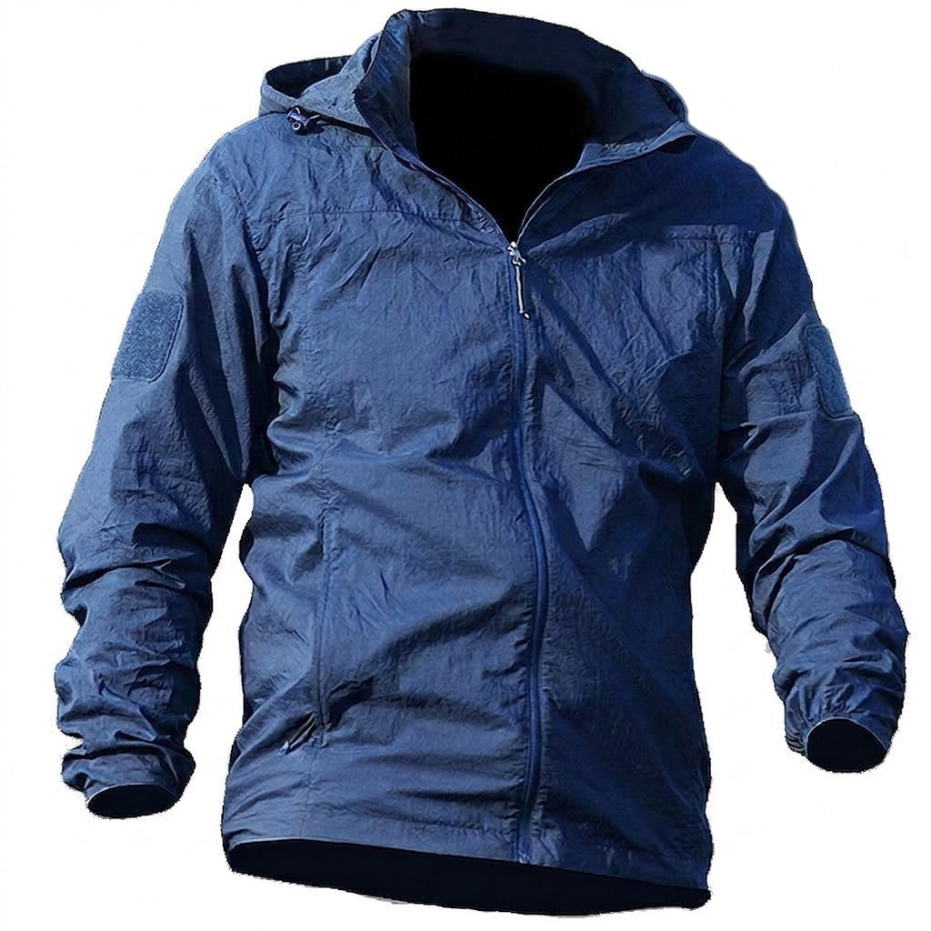 Leichte Outdoor-Jacke mit Kapuze – UPF 50+ &amp; Windschutz