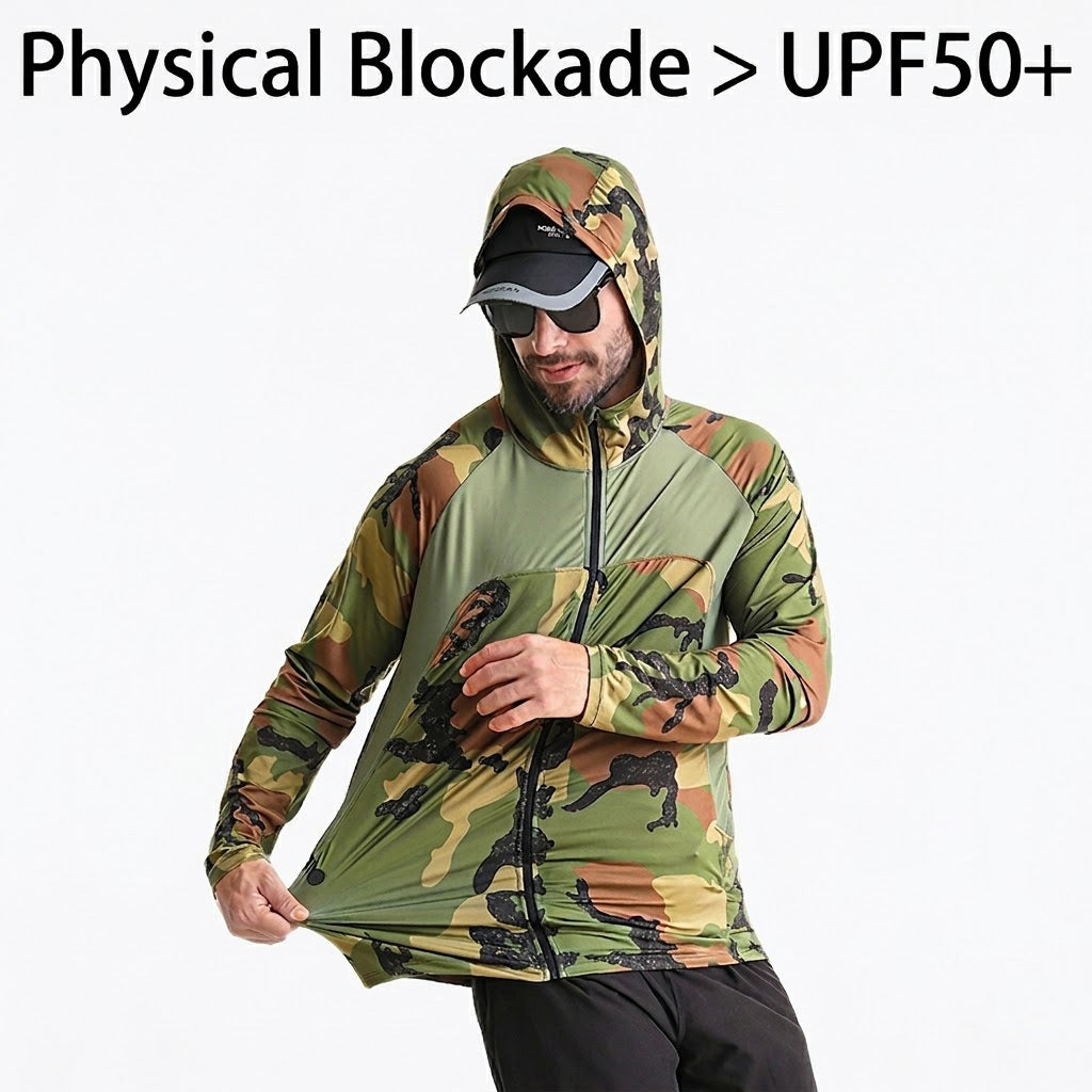 Kapuzen-Angelshirt – UV-Schutz UPF 50+ &amp; Schnelltrocknend