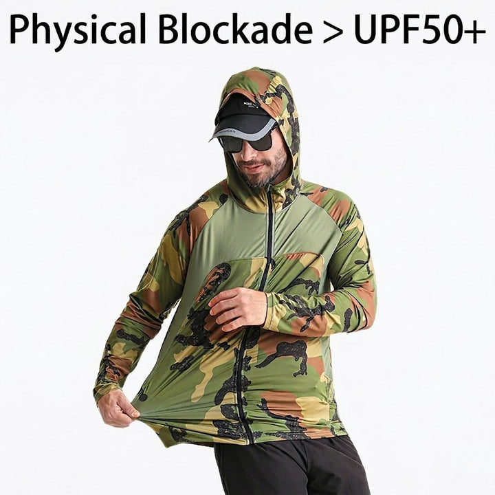Kapuzen-Angelshirt – UV-Schutz UPF 50+ &amp; Schnelltrocknend