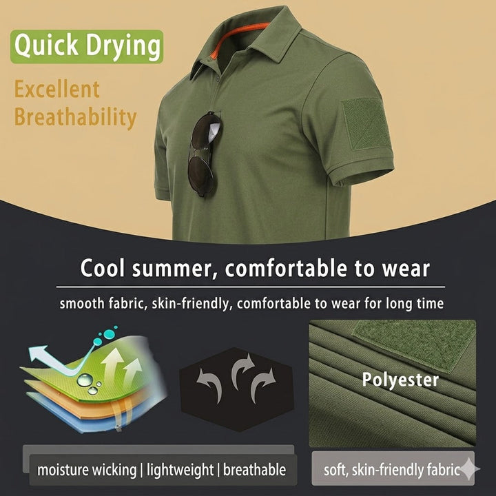 3er-Pack Schnelltrocknendes Polo-Shirt – Abriebfest