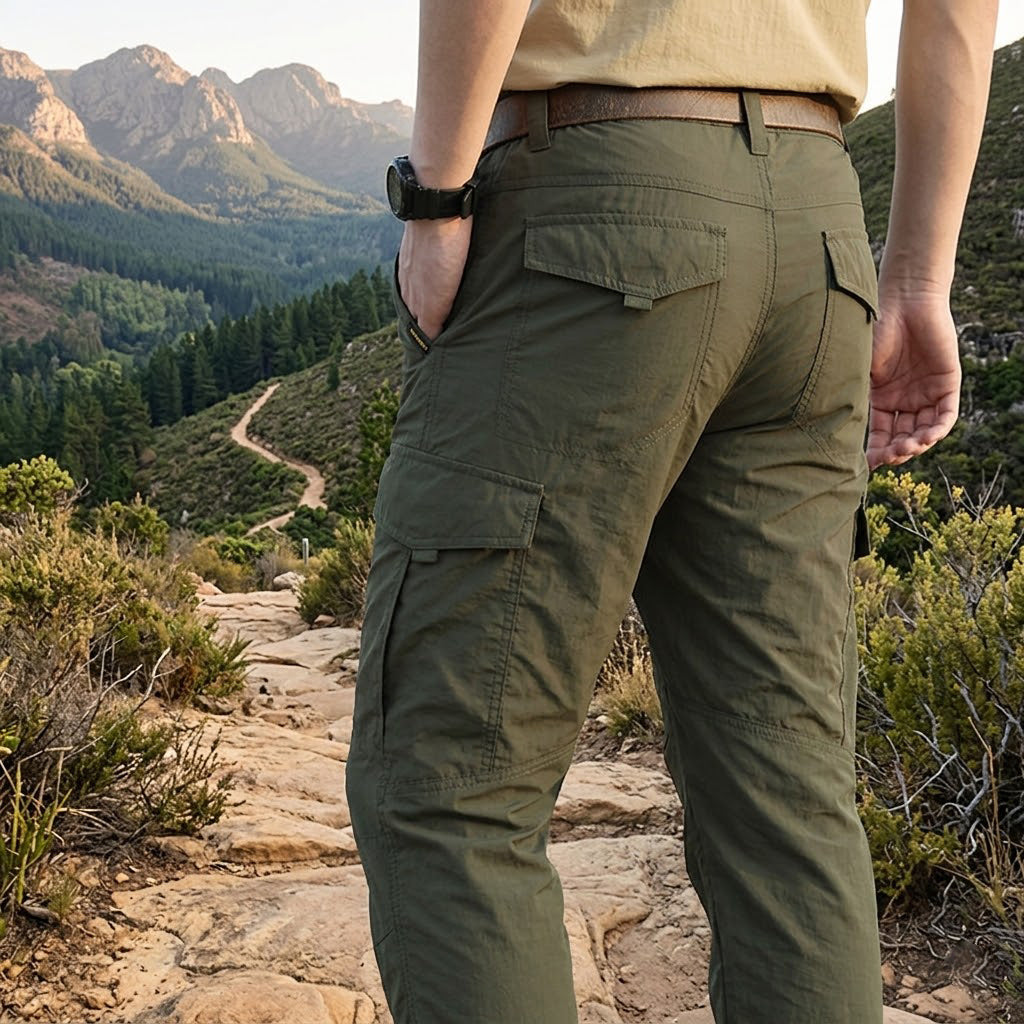 Leichte Quick-Dry Cargohose - Multi-Pocket Outdoorhose