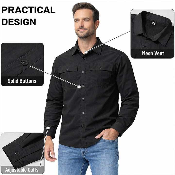 Taktisches Langarmshirt – Wasserabweisend &amp; Windschutz