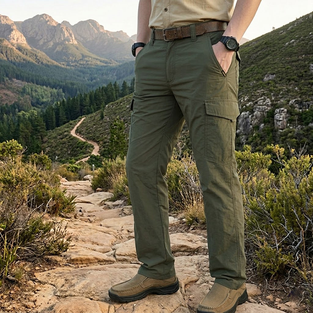 Leichte Quick-Dry Cargohose - Multi-Pocket Outdoorhose