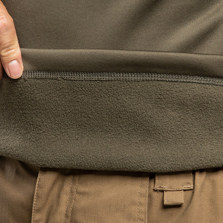 TWS RangeFlex Herren Tactical Fleecepullover – Softshell mit Viertelreißverschluss