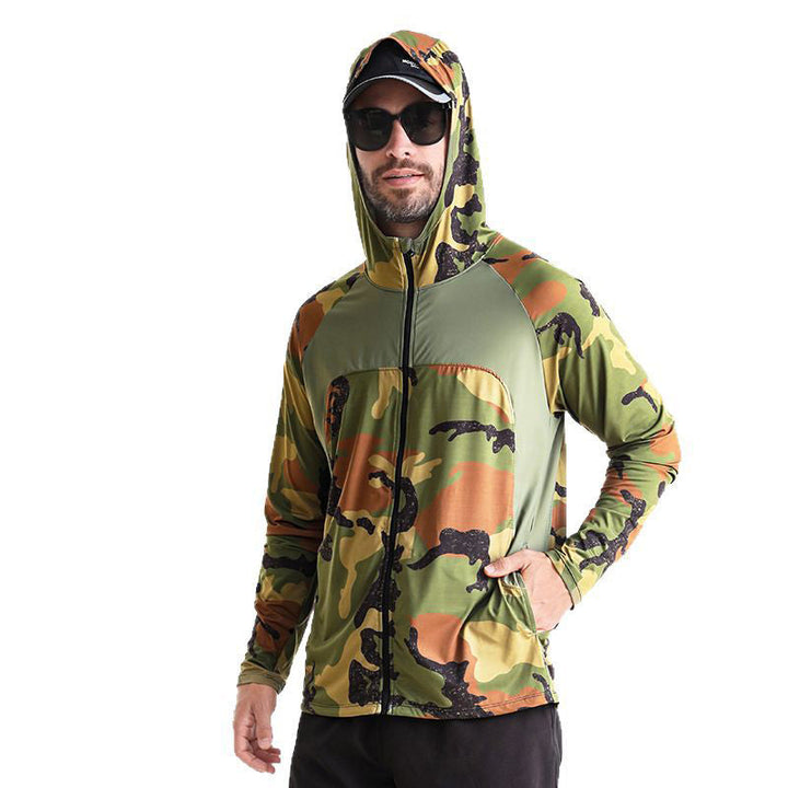 Kapuzen-Angelshirt – UV-Schutz UPF 50+ &amp; Schnelltrocknend