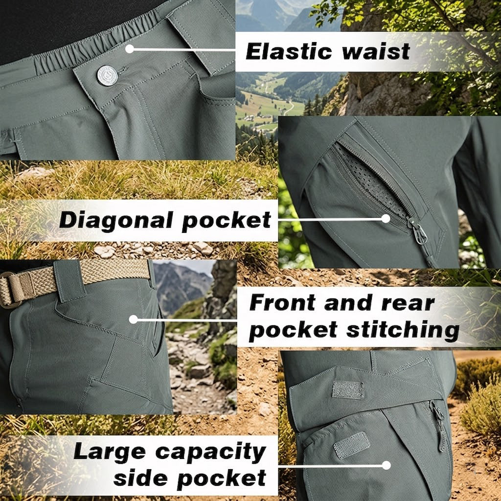 Archon IX9 Leichte Quick-Dry Hose - elastische Outdoor- &amp; Reisehose Olivgrün