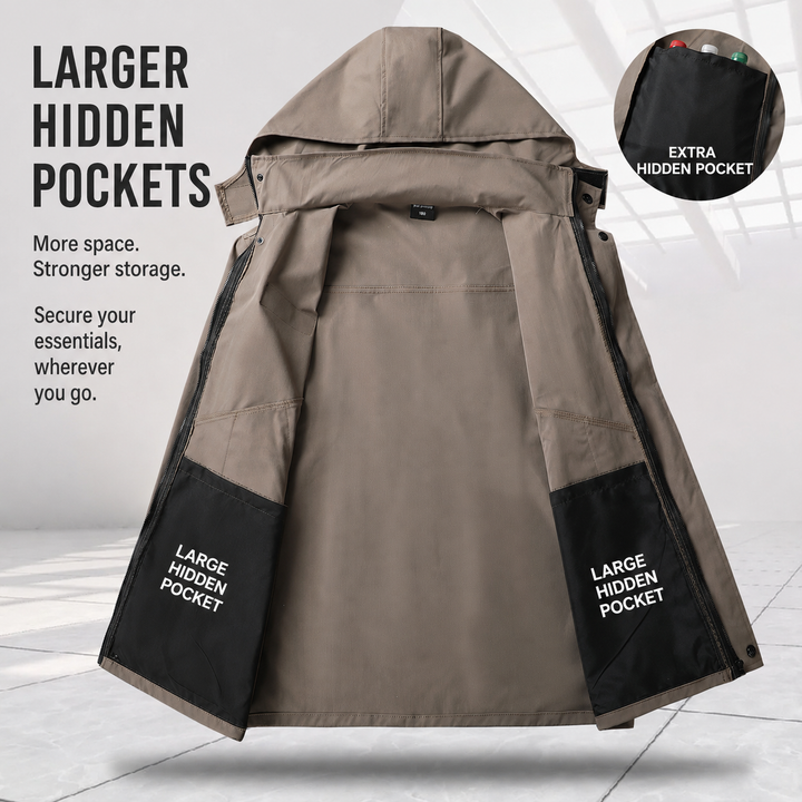 Herren Tactical Softshell-Set – Outdoorjacke &amp; Cargohose mit mehreren Taschen