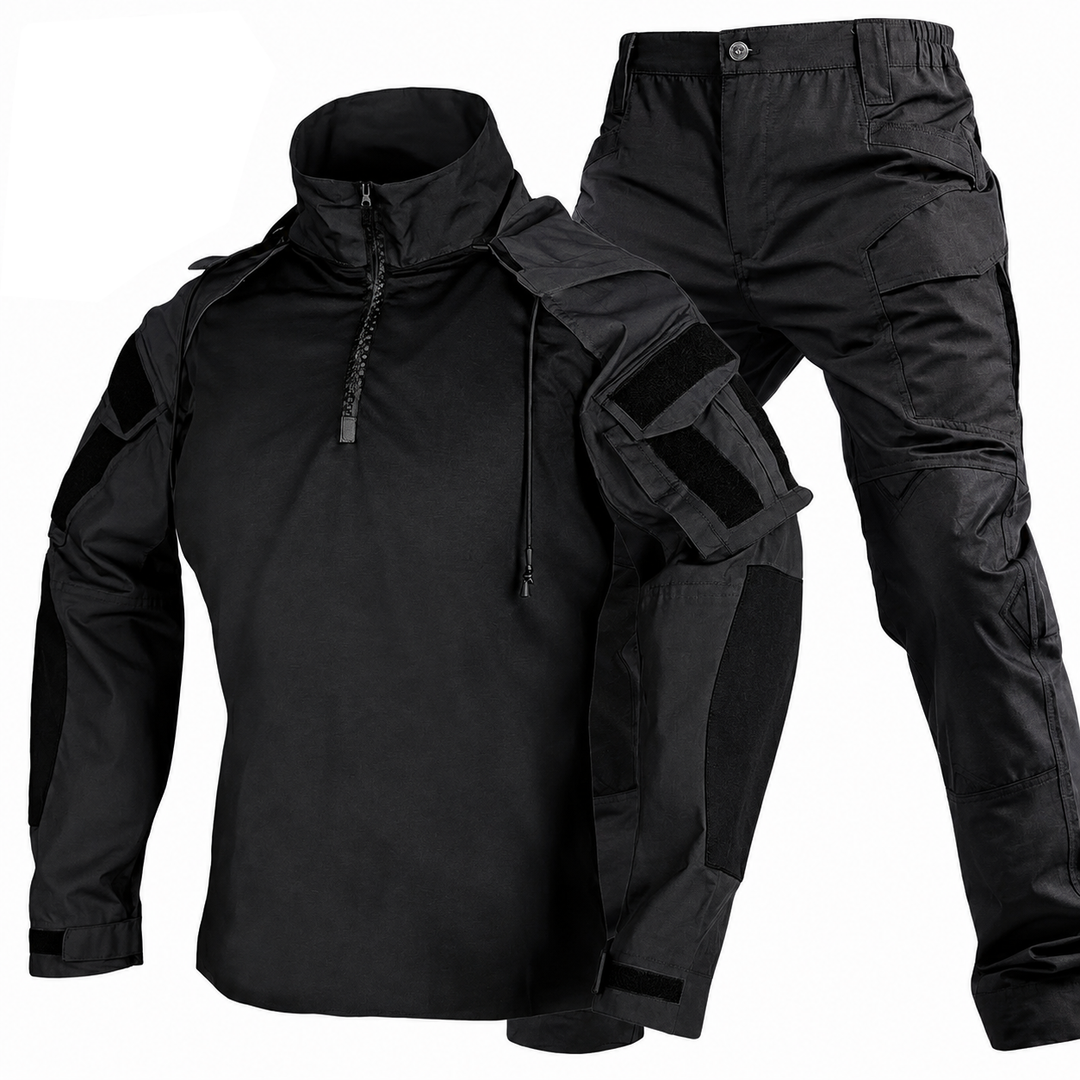 Herren Tactical Combat Set – Schnelltrocknendes Kapuzenshirt &amp; Cargohose