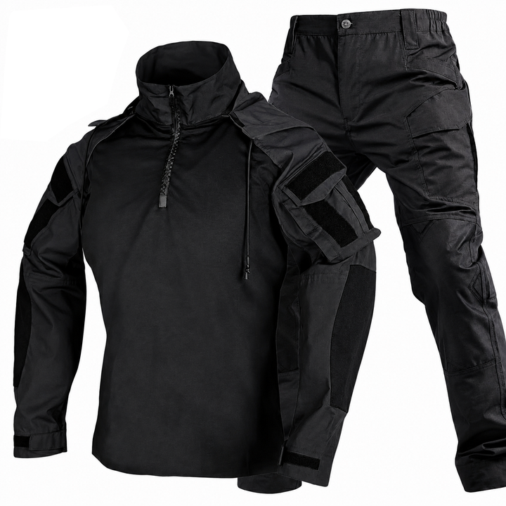 Herren Tactical Combat Set – Schnelltrocknendes Kapuzenshirt &amp; Cargohose