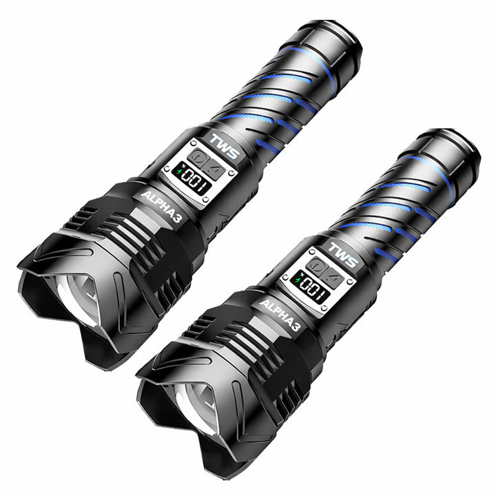 ALPHA3 Taktische Taschenlampe – 2000 Lumen, USB-C