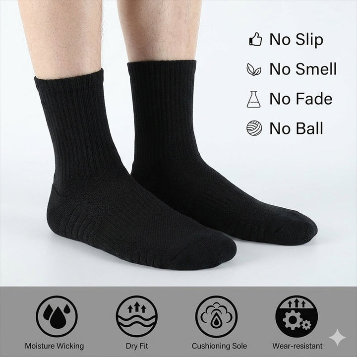 Classic Crew-Socken – Baumwolle &amp; Blasenschutz