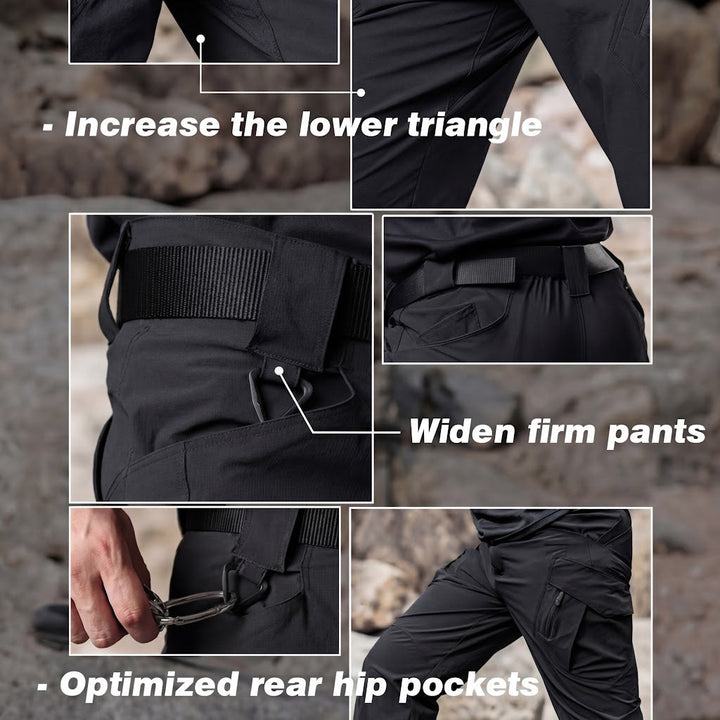 Archon IX9 Leichte Quick-Dry Hose - elastische Outdoor- &amp; Reisehose Schwarz