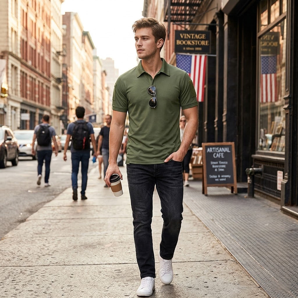3er-Pack Schnelltrocknendes Polo-Shirt – Abriebfest