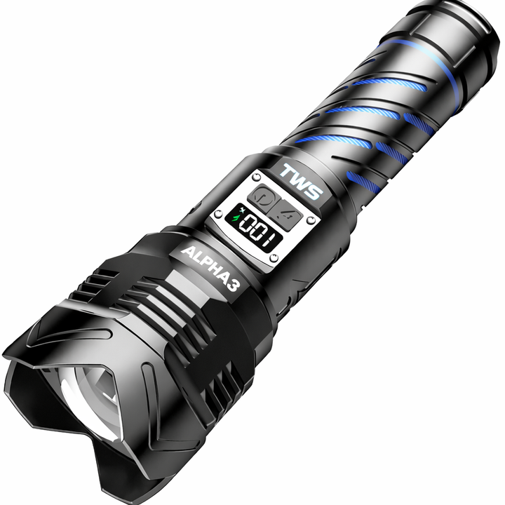 ALPHA3 Taktische Taschenlampe – 2000 Lumen, USB-C