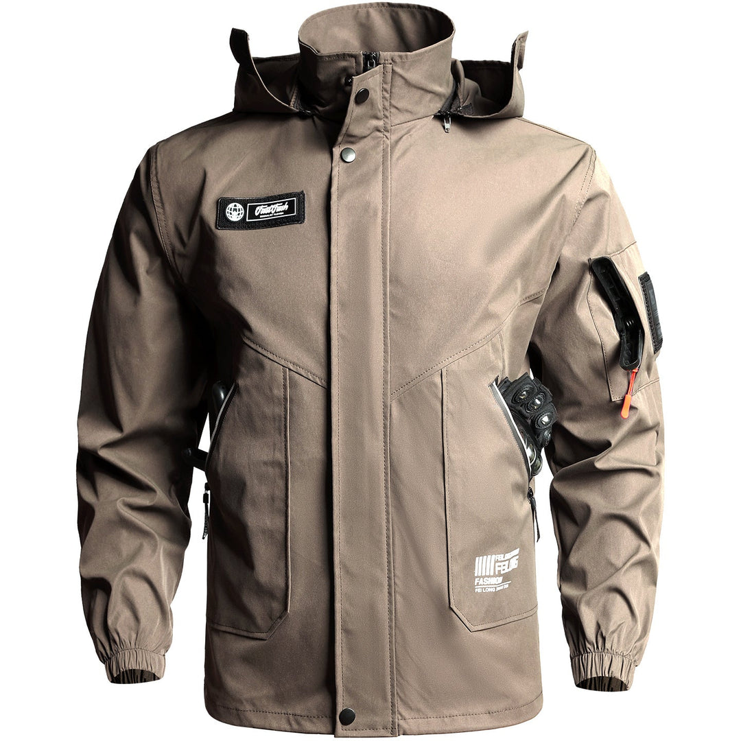 Herren Tactical Softshell-Set – Outdoorjacke &amp; Cargohose mit mehreren Taschen