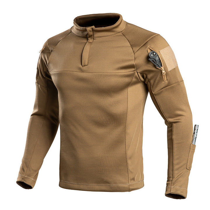 TWS Herren Tactical Fleecepullover – Wärmender Midlayer mit 1/4-Reißverschluss