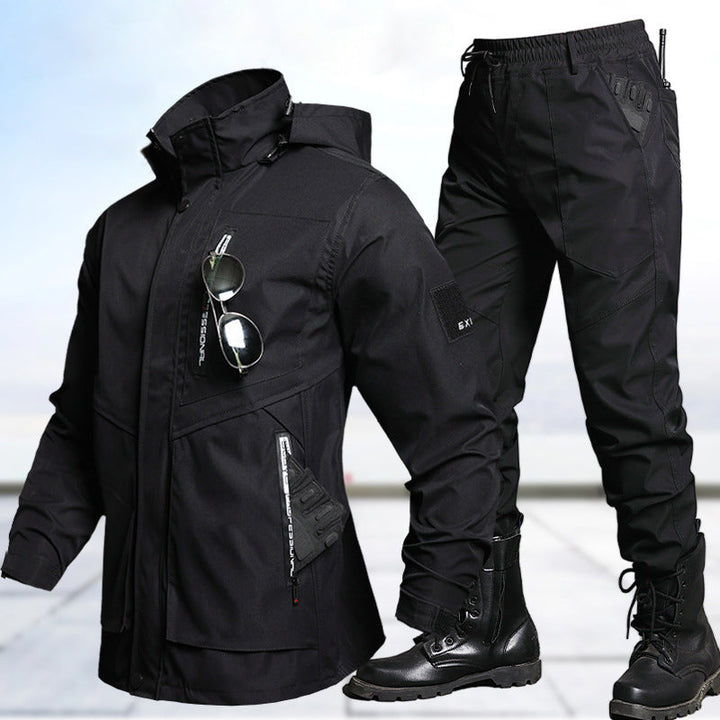 Herren Tactical Softshell-Set – Wasserdichte &amp; winddichte Outdoorjacke mit Hose
